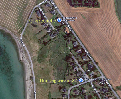Basbjerg - Langø - hjertestartere
